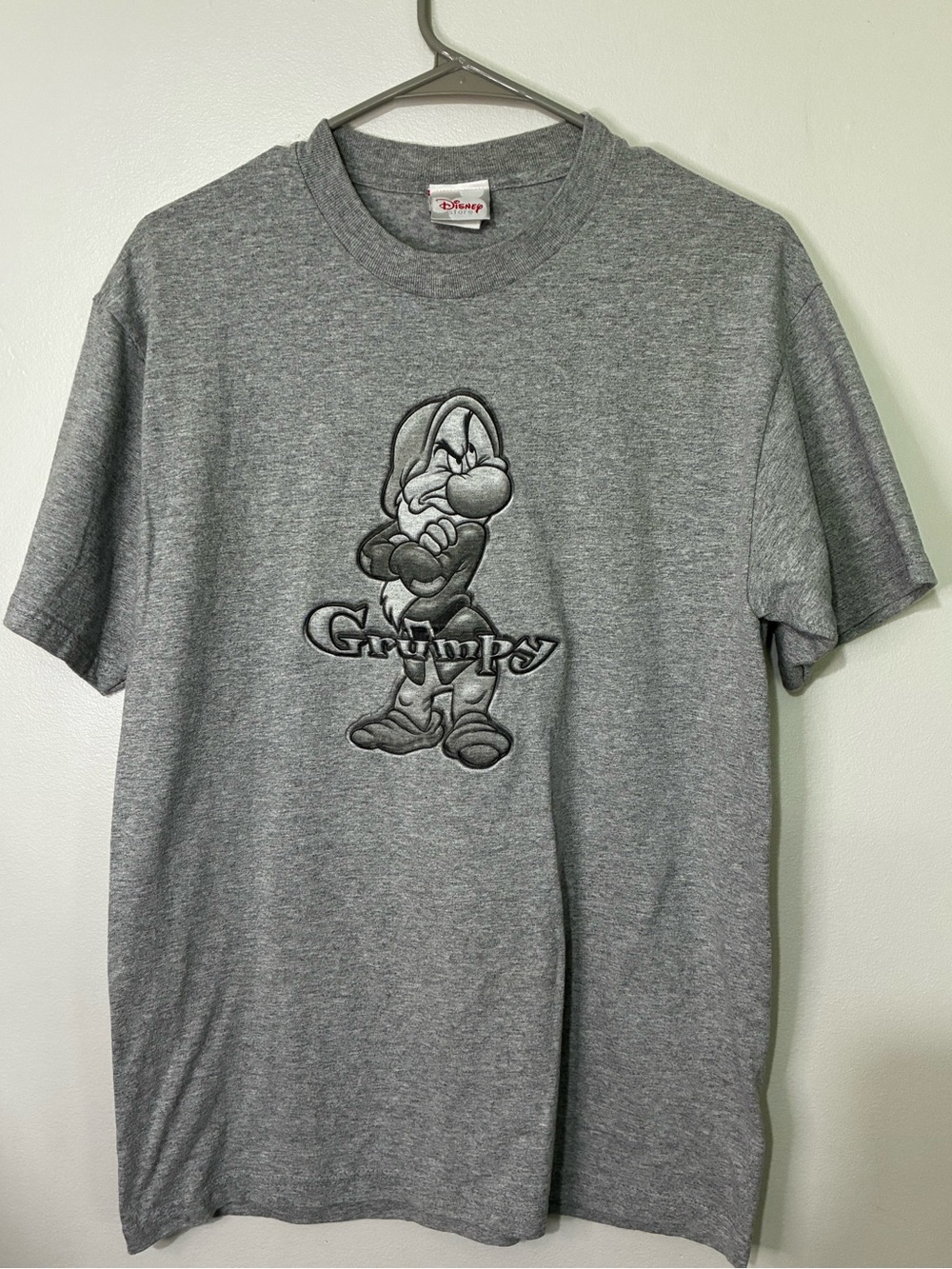 Vintage 90s Disney Gray Grumpy Short Sleeve Tee - Men's